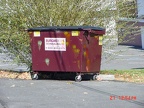 Every business should have their own brightly colored dumpster.