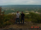Squegie and Curt atop firetower road
