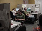 Notice how no one is actually staring at a monitor...