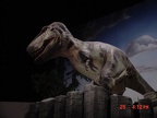 The reason this looks so fake is because the t-rex is actually walking through a set.