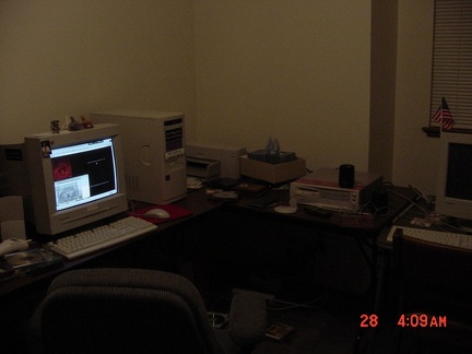 Long shot of inx's computer room.