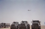 When the helicopters first started showing up in camp. [kuwait1]