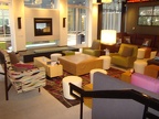 another section of the lobby of the Aloft hotel
