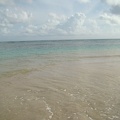 the sandy stuff, then some nice blue ocean, then the darker ocean which is probably a coral reef