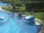 Me chilling in the pool