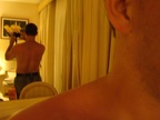 John trying to take a pic of his back