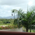 the view from the main building looking out towards the mountains