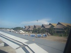 The airport as seen from the plane